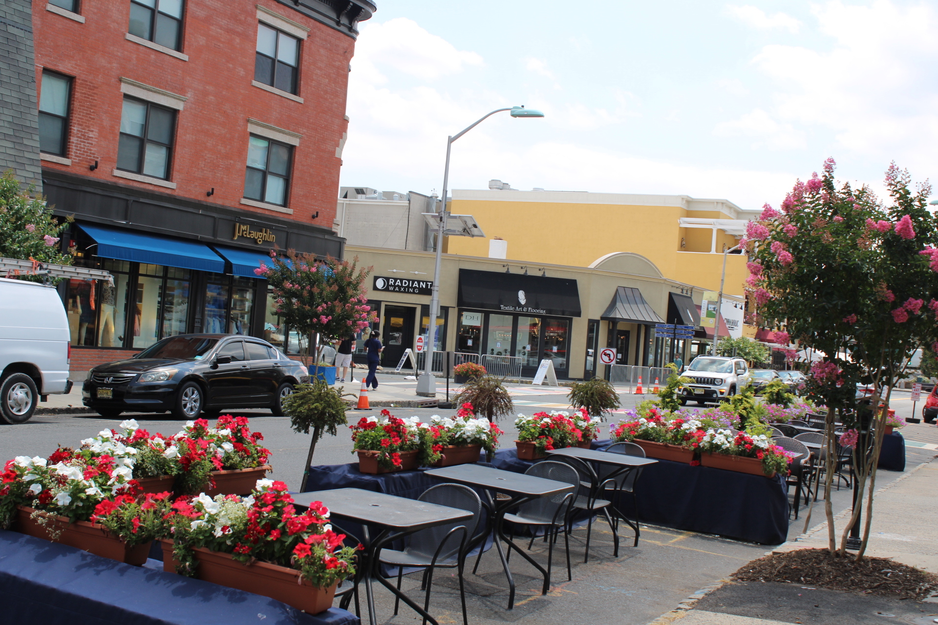 A quant and bustling town center in Westfield, New Jersey
